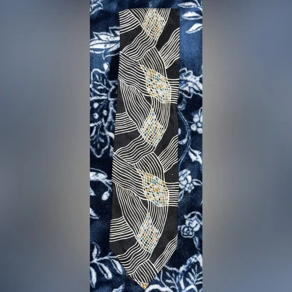 Vintage 90s Givenchy Monsieur 100% Silk Mens NeckTie